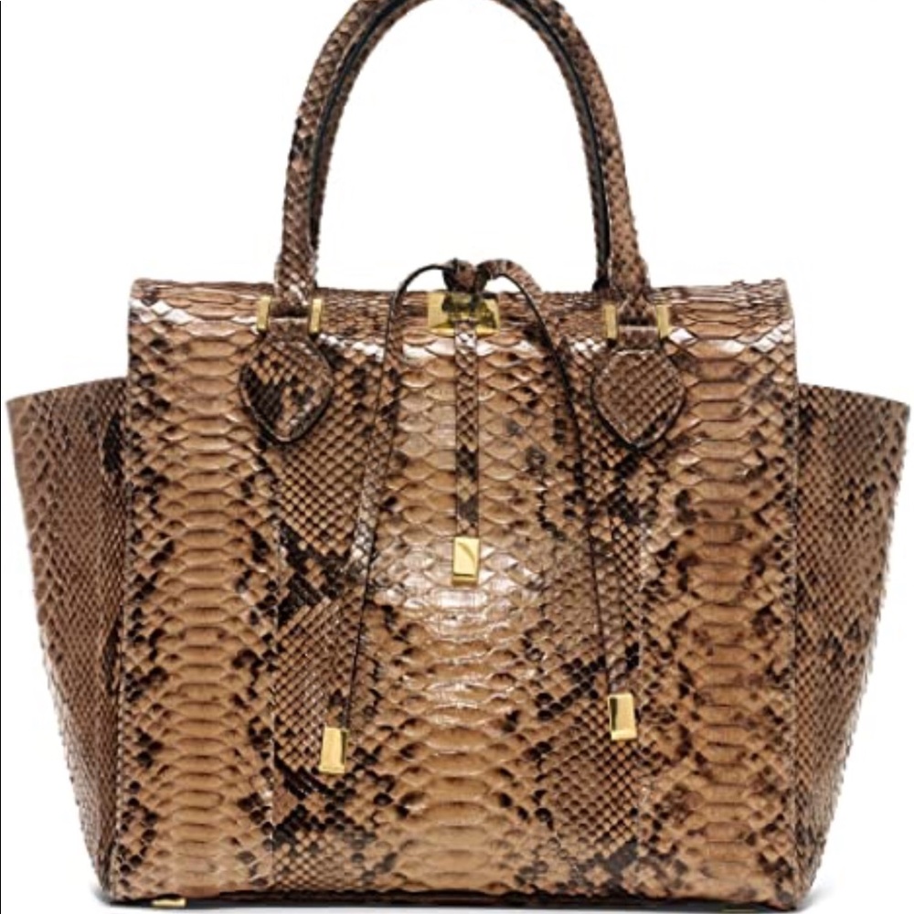 Michael Kors Collection Miranda Python Tote - Picture 1 of 7